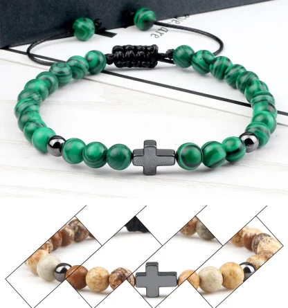 Beaded Adjustable Cross Bracelets - Image 6