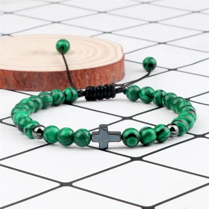 Beaded Adjustable Cross Bracelets - Image 2