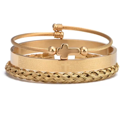 Luxury Men's Cross Bracelet