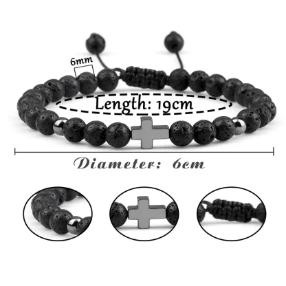 Beaded Adjustable Cross Bracelets - Image 7