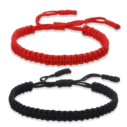 Solid Adjustable Braided Bracelet