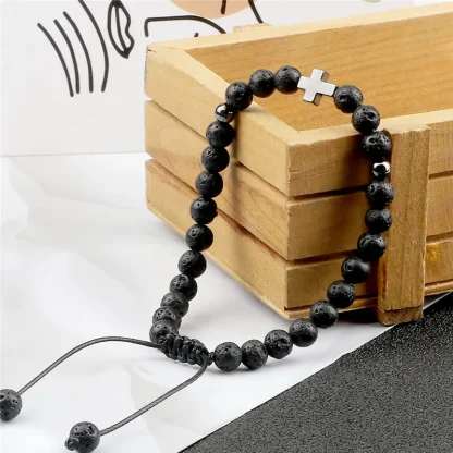 Beaded Adjustable Cross Bracelets - Image 4