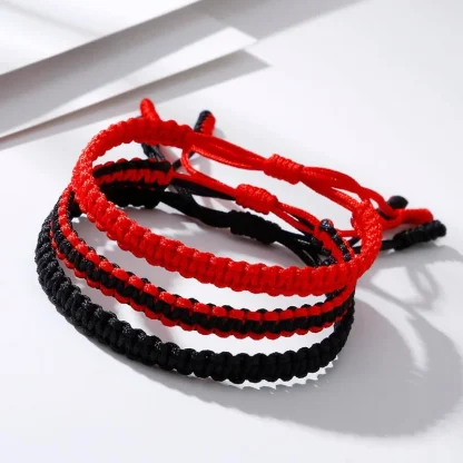 Solid Adjustable Braided Bracelet - Image 2
