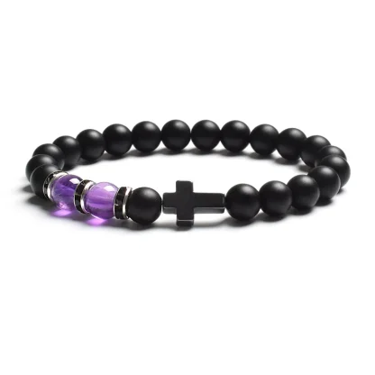 Matte Beaded Cross Bracelets - Image 5