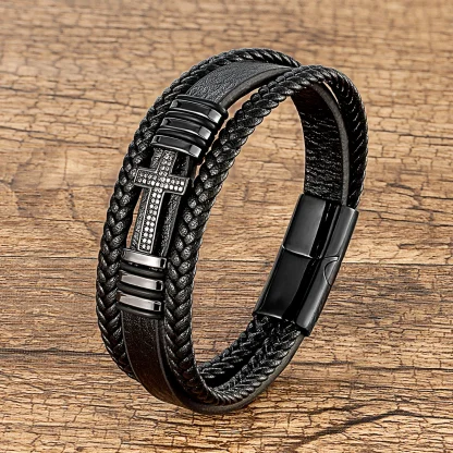 Men's Cross Bracelets - Image 4