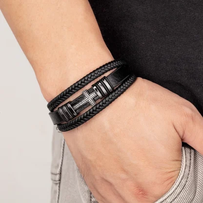 Men's Cross Bracelets - Image 5
