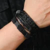 Black Braided Cord Bracelet - Image 7