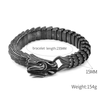 Black Dragon Men's Bracelet - Image 7