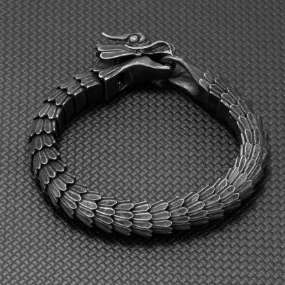 Black Dragon Men's Bracelet - Image 4