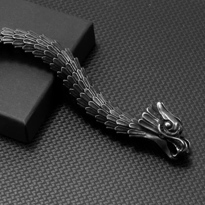 Black Dragon Men's Bracelet - Image 5