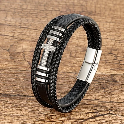 Men's Cross Bracelets - Image 2