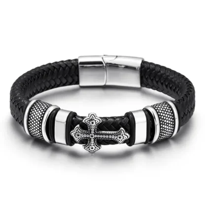 Luxury Cross Men's Bracelet - Image 3