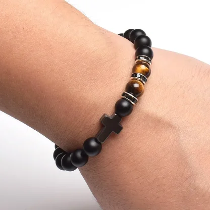 Matte Beaded Cross Bracelets - Image 7