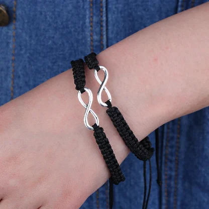 Infinity Braided Couple Bracelets - Image 2