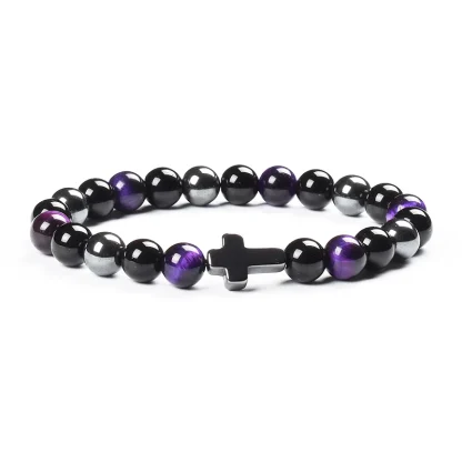 Elastic Men's Beaded Bracelets - Image 6