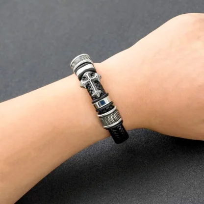 Luxury Cross Men's Bracelet - Image 7