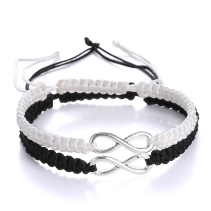 Infinity Braided Couple Bracelets