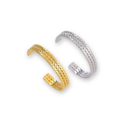 Twist Weave Cuff Bracelet