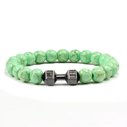 Dumbbell Beaded Elastic Bracelets - Image 2