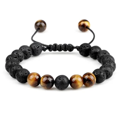 Tiger Eye Beads Cord Bracelets