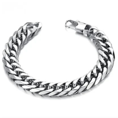 Thick Chain Men's Bracelet - Image 2