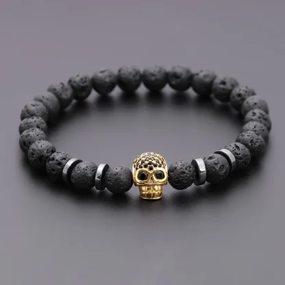 Volcanic Beads Skull Bracelets - Image 3