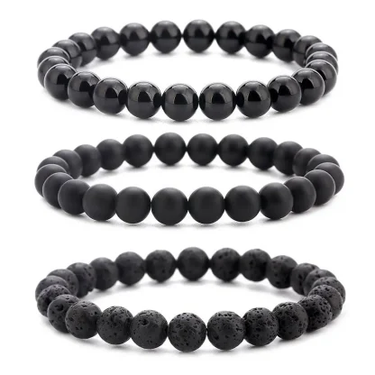 Round Beads Elastic Bracelets - Image 3