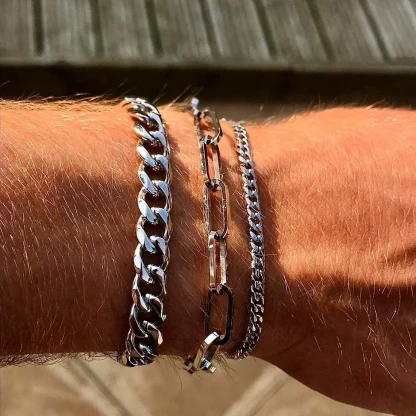 Classic Shiny Chain Bracelet - Image 3