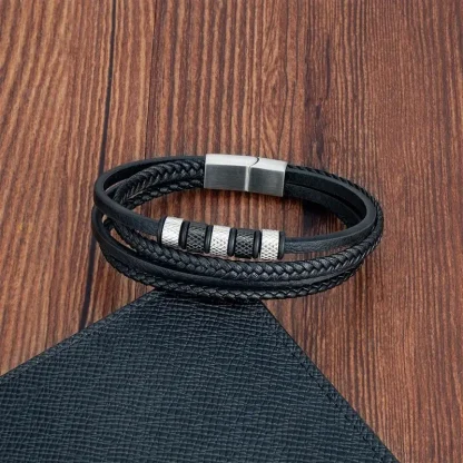Multi Layer Black Bracelet - Image 4