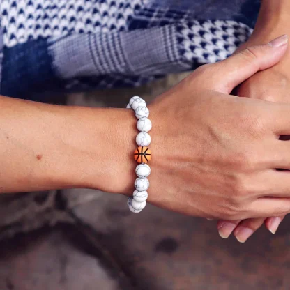 Sports Ball Beaded Bracelets - Image 5