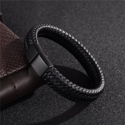 Classic Solid Braided Bracelet - Image 4