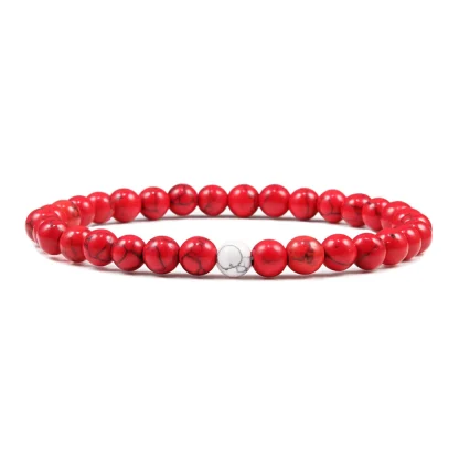 Red Beaded Elastic Bracelet - Image 5