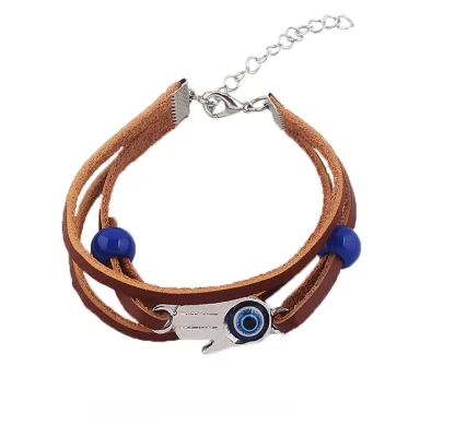 Blue Evil Eye Charm Bracelet