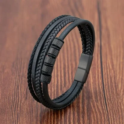 Multi Layer Black Bracelet - Image 6