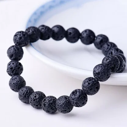 Elastic Round Beaded Bracelet - Image 6