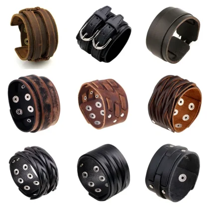 Men's Belted Wide Bracelets - Image 7