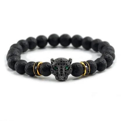 Black Panther Beaded Bracelet