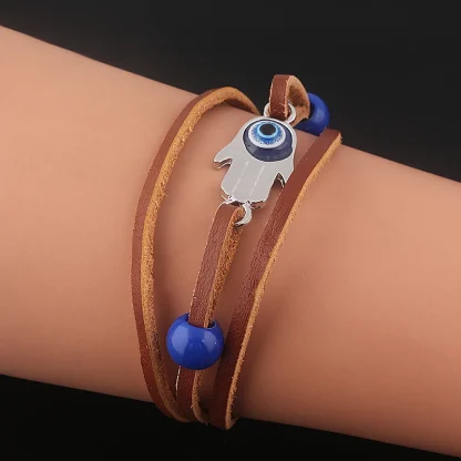 Blue Evil Eye Charm Bracelet - Image 4