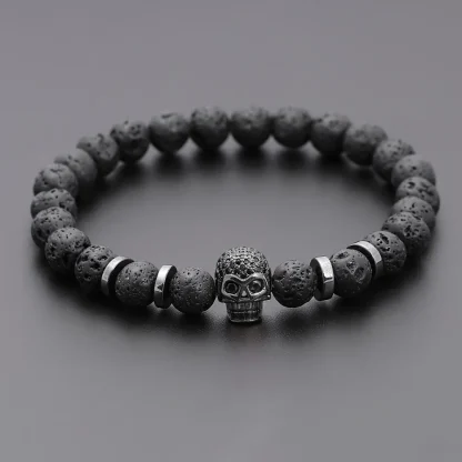Volcanic Beads Skull Bracelets