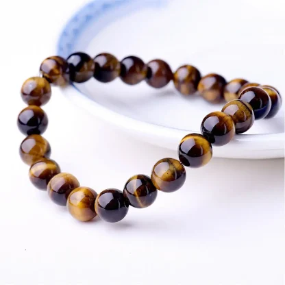 Elastic Round Beaded Bracelet - Image 4