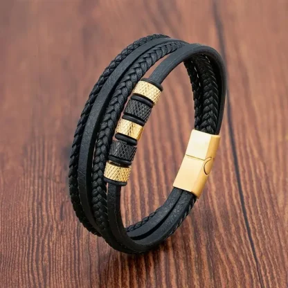 Multi Layer Black Bracelet - Image 7