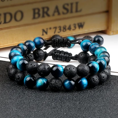 Tiger Eye Beads Cord Bracelets - Image 3