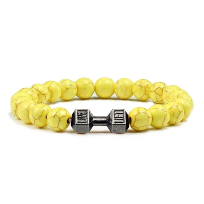 Dumbbell Beaded Elastic Bracelets - Image 3