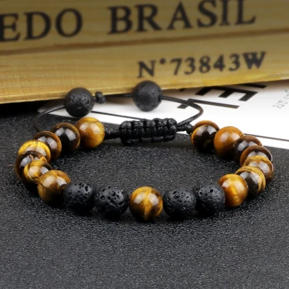 Tiger Eye Beads Cord Bracelets - Image 5