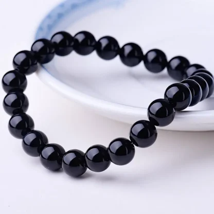 Elastic Round Beaded Bracelet - Image 5