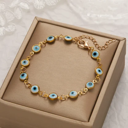 Evil Eye Adjustable Bracelet - Image 3