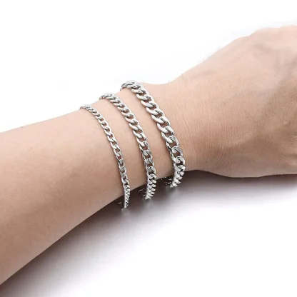 Minimalist Curb Chain Bracelet - Image 2