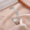 Twist Weave Cuff Bracelet - Image 3