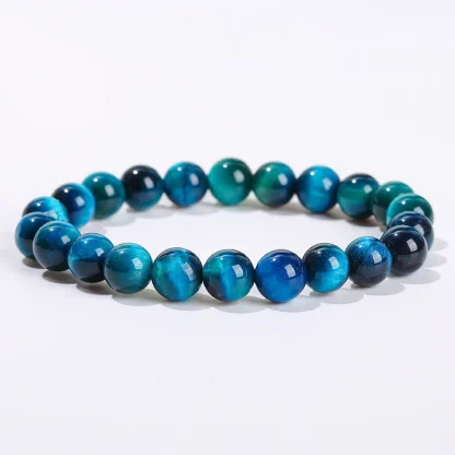 Elastic Blue Beads Bracelet - Image 2