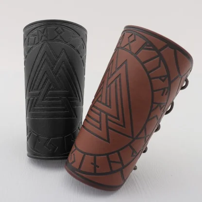 Odin Symbol Wide Men's Bracelet - Image 6